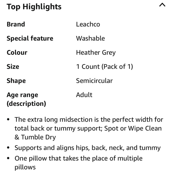 ❤️SOLD❤️Leachco pregnancy body  pillow - Picture 2 of 4